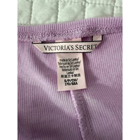 NWOT Victoria's Secret Long Sleeve Ribbed Modal Bodycon Maxi Dress Lilac S/P - Picture 5 of 9